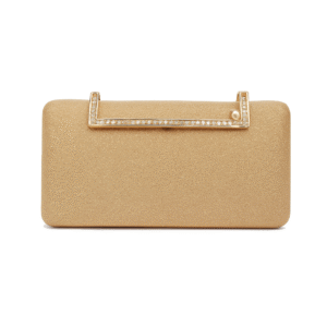 Gold Clutch Bag With Chain