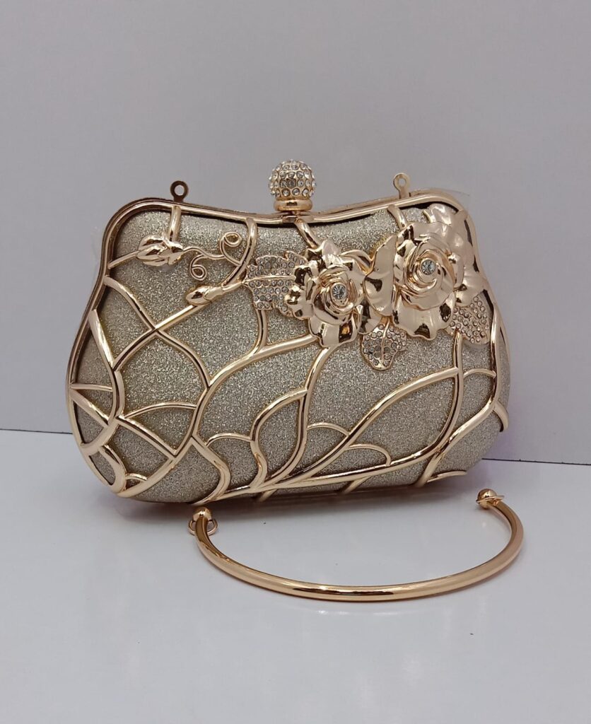 Luxurious Gold Clutch Bag