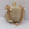 Silver Pearl Purse with Chain Strap - Image 2