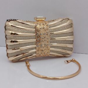 Gold Metallic Purse for Weddings & Formal Events