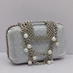 sliver Pearl Clutch Bag (Copy)