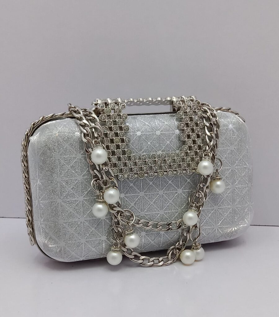 sliver Pearl Clutch Bag (Copy)