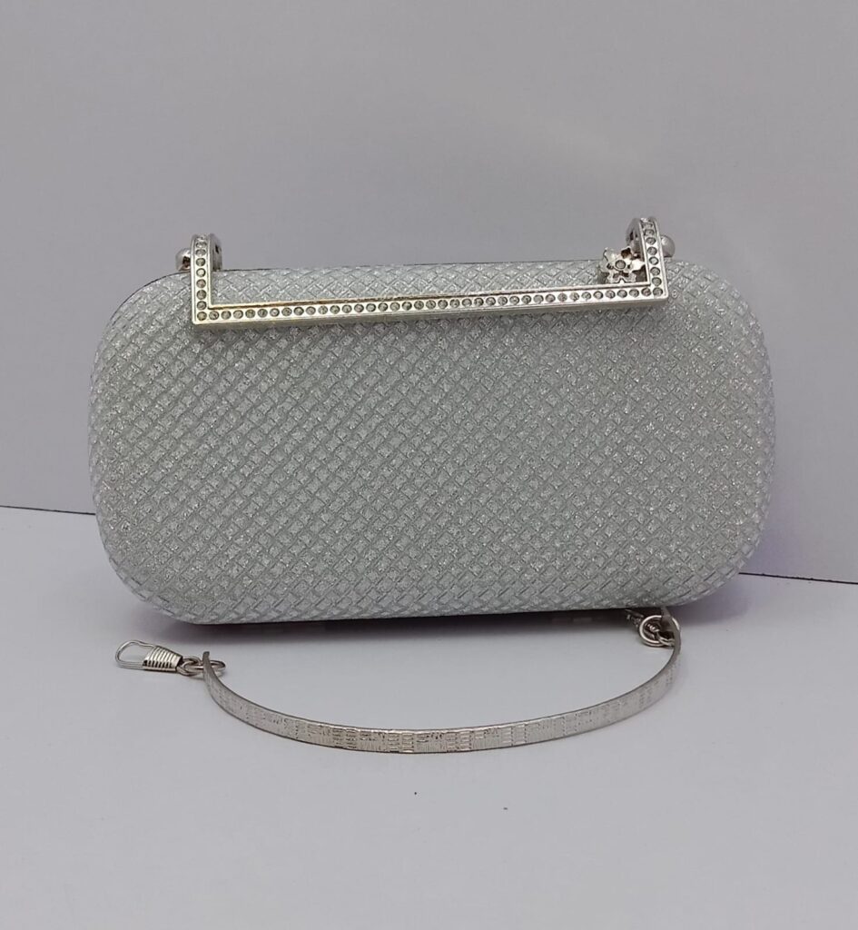 Elegant Silver Clutch Bag for Women