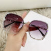 Women's Rimless Gradient Fashion Glasses - Image 13