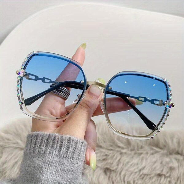 Women's Rimless Gradient Fashion Glasses - Image 21