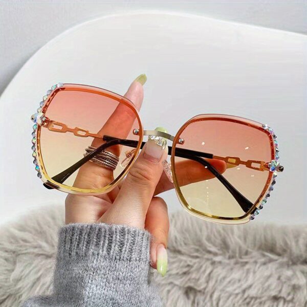 Women's Rimless Gradient Fashion Glasses - Image 20