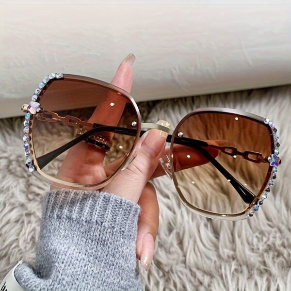 Women's Rimless Gradient Fashion Glasses - Image 16
