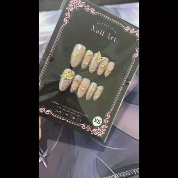 10pcs Set of Premium Summer Handmade Nail Art - Image 11