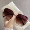 Women's Rimless Gradient Fashion Glasses - Image 9