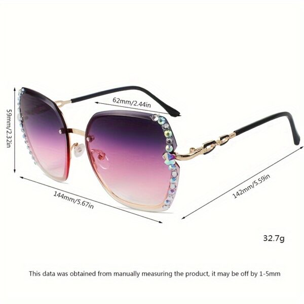 Women's Rimless Gradient Fashion Glasses - Image 6