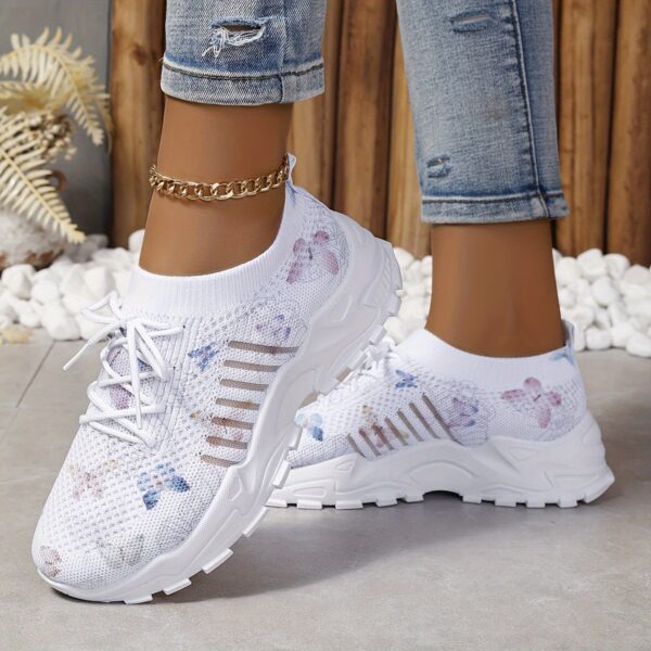 Women's Butterfly Pattern Sneakers - Image 2