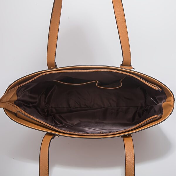 4pcs Simple Solid Color Tote Bag Set - Image 4