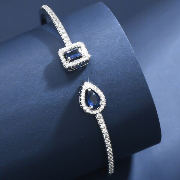 Women's Fashionable Open Bracelet with Micro-Inlaid Zirconia for Dating and Birthday Gifts - Image 8