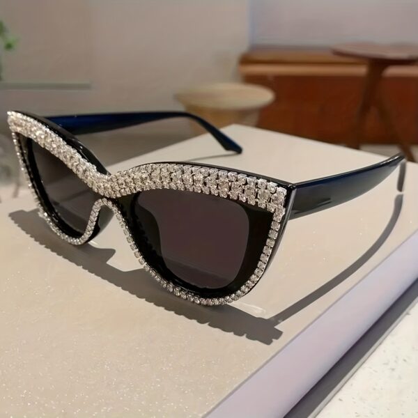 European and American Women's Rhinestone Designer Decorative Glasses