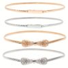 Elegant Silvery Leaf Metal Belt for Women - Stretchy, Slim Design with Buckle, Perfect for Casual, Party, Wedding, and Daily Wear - Fashionable Chain and Bow Accents, Fashion Belt | Minimalist Waistband | Durable Metal Bel - Image 8