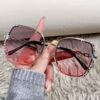 Women's Rimless Gradient Fashion Glasses - Image 10