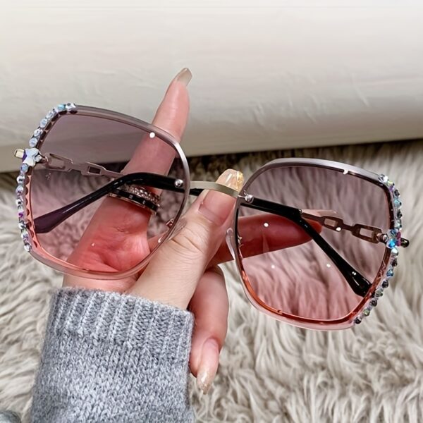 Women's Rimless Gradient Fashion Glasses - Image 10