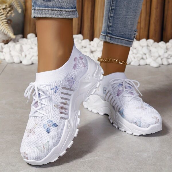 Women's Butterfly Pattern Sneakers - Image 6