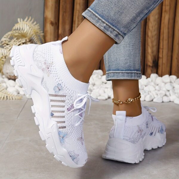 Women's Butterfly Pattern Sneakers - Image 3