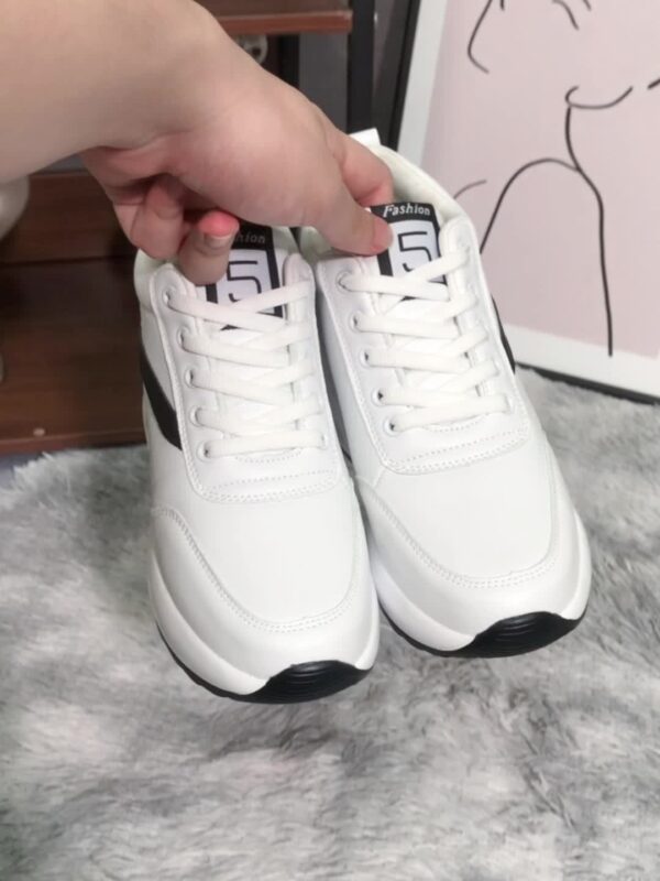 1 Class Glamour: Women's Solid Color Platform Sneakers - Image 13
