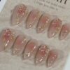 10pcs Of Wearable Nail Art Almond Shaped Handmade Nail Art - Image 8