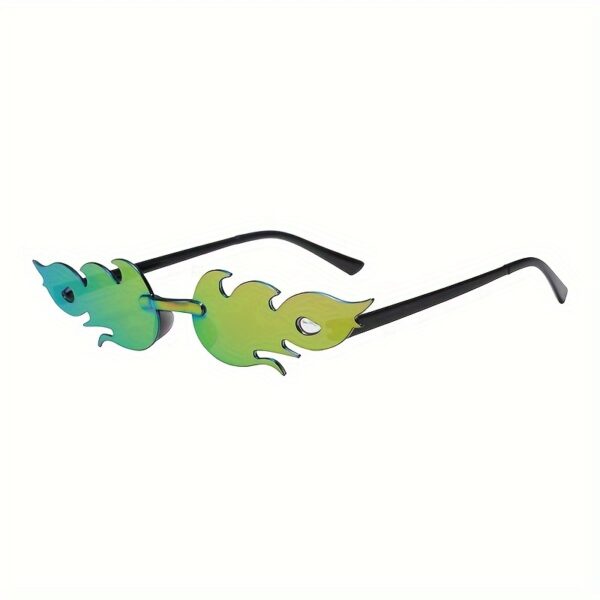 2024 Popular Model Decorative Glasses with a Coated Dual-Color Gradient Flame Design - Image 10