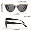 European and American Women's Rhinestone Designer Decorative Glasses - Image 6