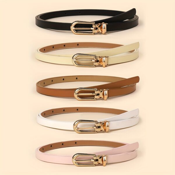 Women's Fashion Adjustable Metallic Buckle Belt - Image 6