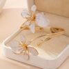 Bohemian Floral Enamel Flower Bracelets for Women - Image 4