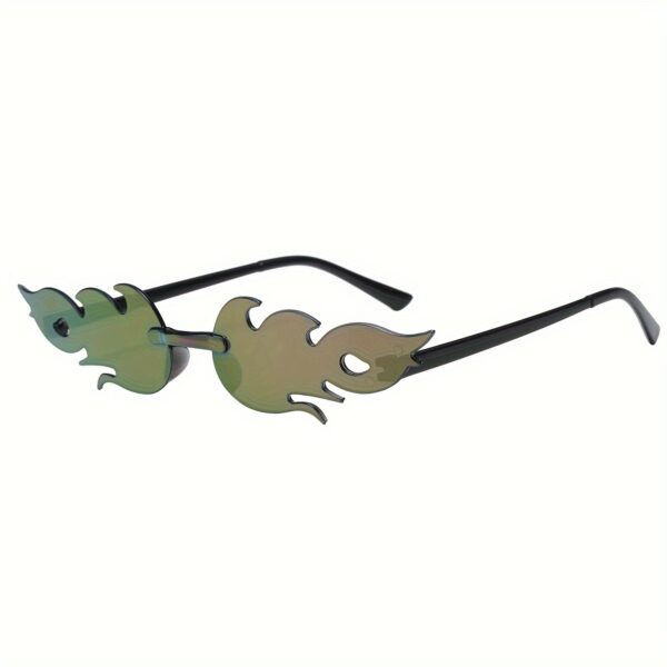 2024 Popular Model Decorative Glasses with a Coated Dual-Color Gradient Flame Design - Image 11