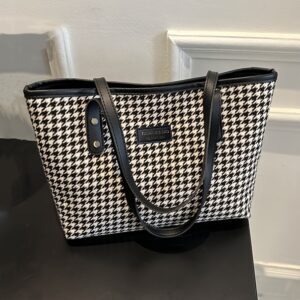 1 pc Women's Houndstooth Tote Bag