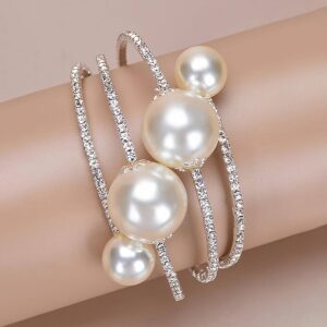 1 pc Bohemian Imitation Pearl Bracelet with Accents