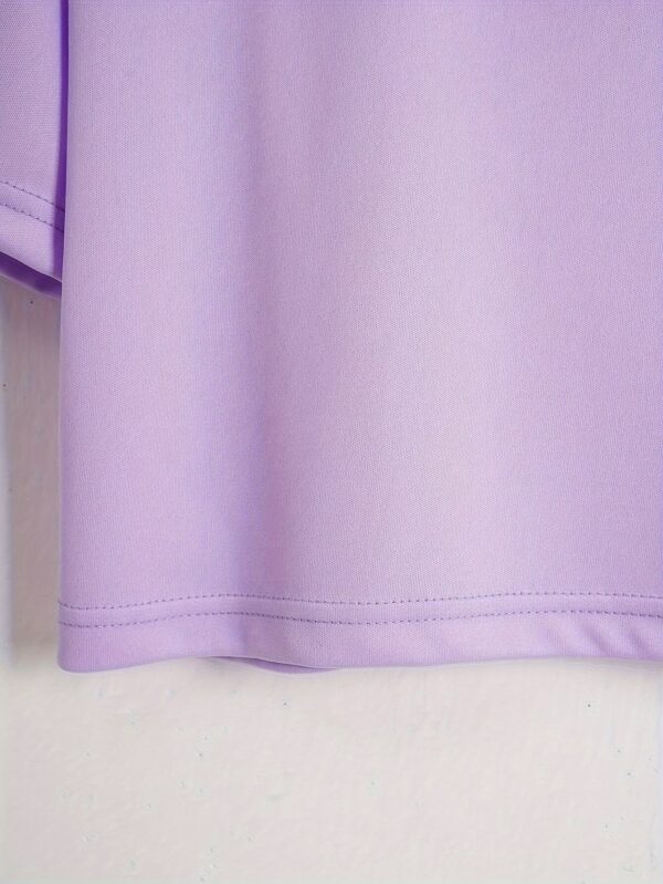 Butterfly Print Crew Neck T-Shirt - Image 4
