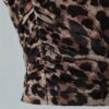 Backless Square Neck Tank Top with Micro-Elastic Leopard Print Straps - Image 5