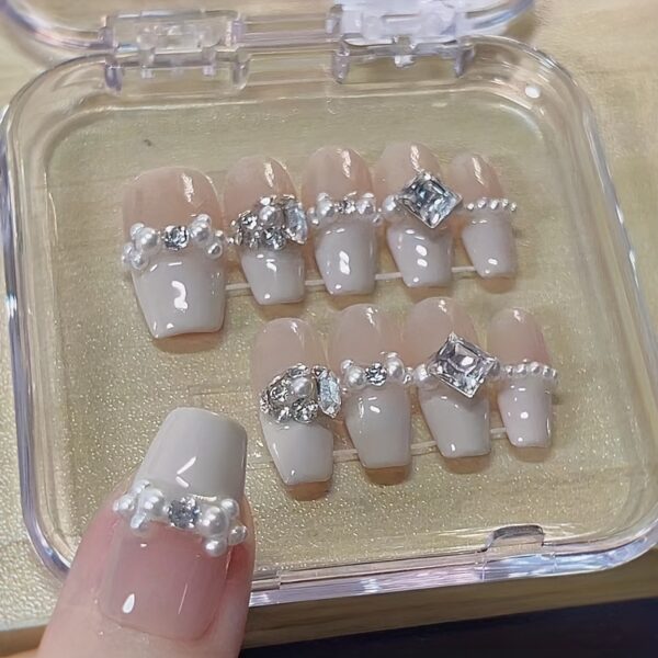 10-Piece Set Press On Ballet Nails - Image 3