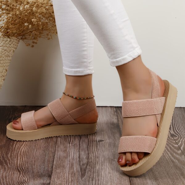 Women's Flat Slippers Summer Summer Elastic Band Flat Slippers - Image 5