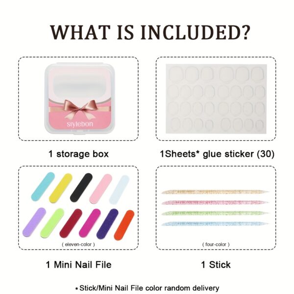 10-Piece Set Press On Ballet Nails - Image 6