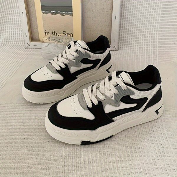 Women's Color Block Platform Sneakers - Image 4