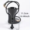 Elegant Black Heart-Shaped Stiletto Heeled Sandals for Women - Image 8