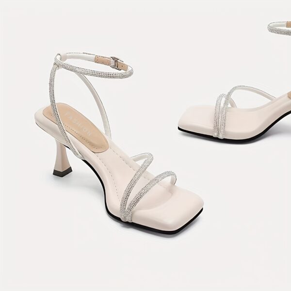 Elegant Sparkling Crystal Heels - Image 2