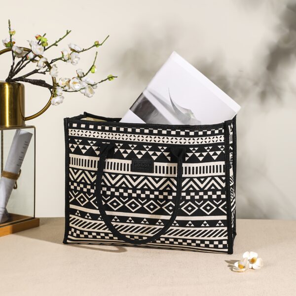 Vintage Bohemian Style Tote Bag for Women, Fashion Casual Large Capacity Handbag, Perfect for Shopping, Traveling And Daily Shoulder Bag - Image 8