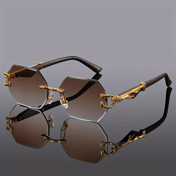 Geometric Leopard Print Sport Glasses For Women - Image 10