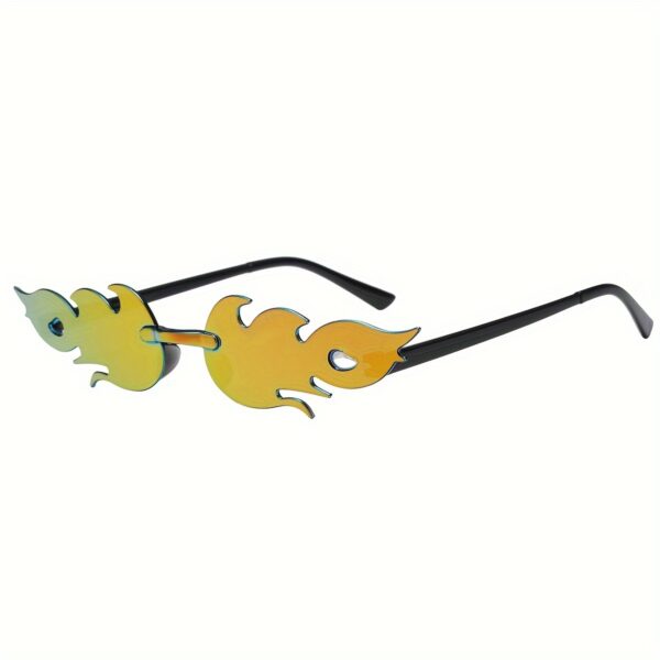 2024 Popular Model Decorative Glasses with a Coated Dual-Color Gradient Flame Design - Image 13