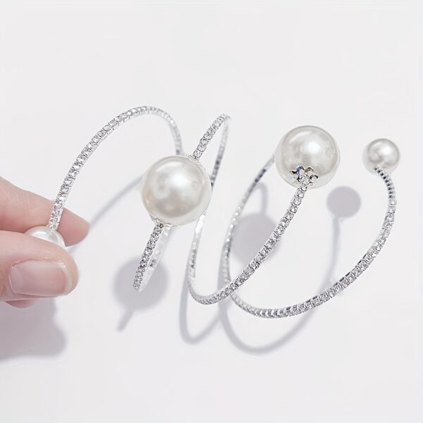 1 pc Bohemian Imitation Pearl Bracelet with Accents - Image 3