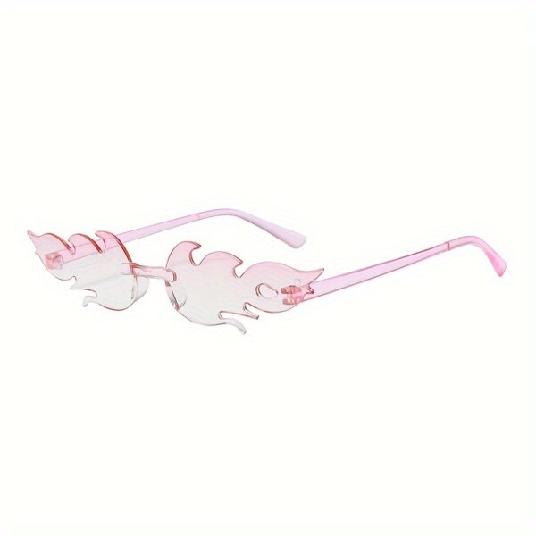 2024 Popular Model Decorative Glasses with a Coated Dual-Color Gradient Flame Design - Image 9