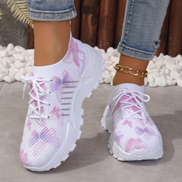 Women's Butterfly Pattern Sneakers - Image 8