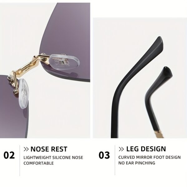 New Glasses Women's Butterfly Decorated Eyeglasses - Image 7