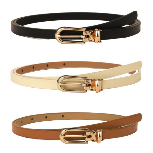 Women's Fashion Adjustable Metallic Buckle Belt - Image 2