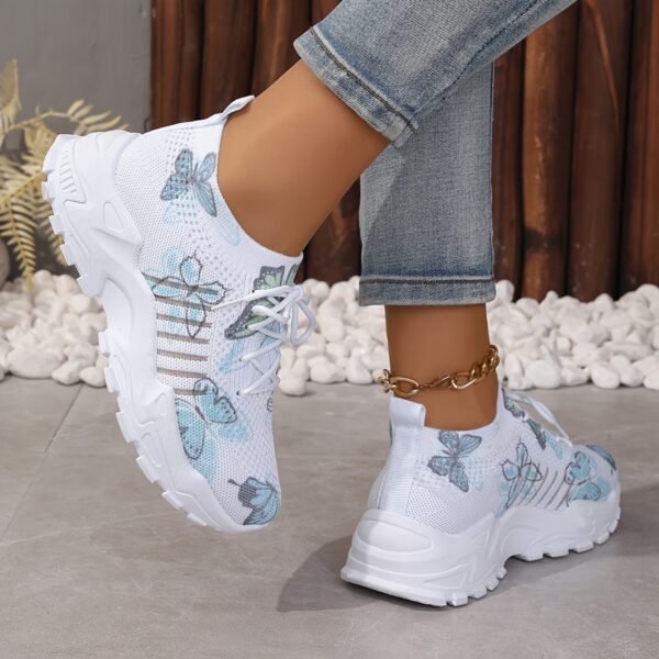 Women's Butterfly Pattern Sneakers - Image 7