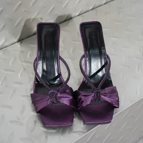 Elegant Women’s High Heel Sandals with Butterfly Detail - Image 2